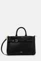 Шкіряна сумочка Dkny лицьова шкіра чорний R44DAI68