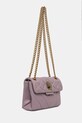 Kožna torba Kurt Geiger London 846395109 ljubičasta SS25