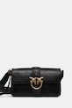 Pinko poșetă de piele uni negru 104524.A2C2