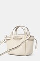 Αξεσουάρ Δερμάτινη τσάντα Tory Burch Romy Pebbled Satchel 164866.921 μπεζ