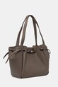 Tory Burch torebka skórzana Romy Pebbled Tote 163388.001 brązowy AW25
