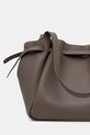 Akcesoria Tory Burch torebka skórzana Romy Pebbled Tote 163388.001 brązowy