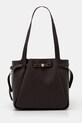 Δερμάτινη τσάντα Tory Burch Romy Pebbled Tote λείο δέρμα καφέ 163388.200