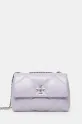 Tory Burch borsa a mano in pelle Kira Diamond Quilt pelle fiore violetto 154706.500