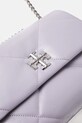 Кожаная сумочка Tory Burch Kira Diamond Quilt фиолетовой 154706.500