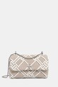 Tory Burch geantă Kira Woven Canvas Mini Flap uni bej 154831.250