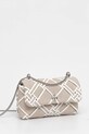 Tory Burch geantă Kira Woven Canvas Mini Flap 154831.250 bej SS25