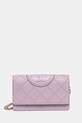 Kabelka Tory Burch Fleming Chain Wallet jemný vzor fialová 138853.502