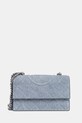 Kabelka Tory Burch Fleming Denim Small semišová koža modrá 167750.426