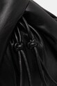 Nanushka torebka skórzana JEN DRAWSTRING czarny NW25SSBG04899