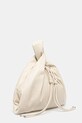 Nanushka leather handbag JEN DRAWSTRING LARGE NW25SSBG03893 beige SS25