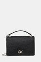 Kabelka Calvin Klein imitácia kože čierna K60K613177