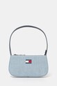 Kabelka Tommy Jeans hladký modrá AW0AW17363