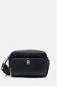 Kabelka Tommy Hilfiger jednofarebný tmavomodrá AW0AW16812