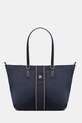 Torba Tommy Hilfiger bez uzorka mornarsko plava AW0AW17205
