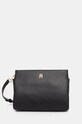 Kabelka Tommy Hilfiger jednofarebný čierna AW0AW17225