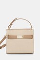 Τσάντα Tommy Hilfiger απλικέ μπεζ AW0AW17406