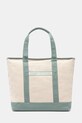 Tommy Hilfiger borsa a mano in cotone semplice beige AW0AW17421