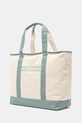 Tommy Hilfiger borsa a mano in cotone AW0AW17421 beige SS25