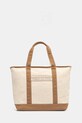Tommy Hilfiger torebka bawełniana mieści A4 beżowy AW0AW17421