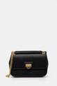 Шкіряна сумочка Dkny лицьова шкіра чорний R443KI60