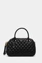 Шкіряна сумочка Dkny лицьова шкіра чорний R44DKI76
