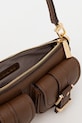 Kožená kabelka MICHAEL Michael Kors 32S5GZCU1L hnědá