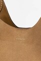 Coach geanta de mana din piele intoarsa Brooklyn verde CW637
