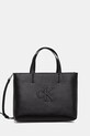 Kabelka Calvin Klein Jeans jednofarebný čierna LV04K3111G