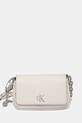 Τσάντα Calvin Klein Jeans απομίμηση λείου δέρματος μπεζ LV04K3134G
