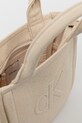 Calvin Klein Jeans geantă de bumbac LV04K3160G bej