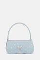 Karl Lagerfeld Jeans torebka tekstylny niebieski A2W30104