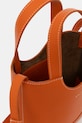 Kožená kabelka Bally WAE069 oranžová
