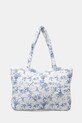 Hollister Co. borsa a mano in cotone stampa all-over bianco KI354.5007.204