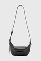 Шкіряна сумочка AllSaints MADEA лицьова шкіра чорний W289XC