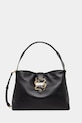 Τσάντα Just Cavalli απλικέ μαύρο 78RA4BA4.ZSA89