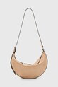 AllSaints geanta de mana din piele intoarsa HALFMOON uni bej W098XC