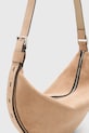 Замшева сумочка AllSaints HALFMOON W098XC бежевий