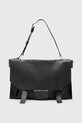 Kožená kabelka AllSaints URSA usňová koža čierna W115XC