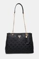 Τσάντα Guess CRESIDIA απλικέ μαύρο HWPG93.49090