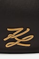 Karl Lagerfeld torebka skórzana K/AUTOGRAPH czarny A2W30019