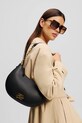 Δερμάτινη τσάντα Karl Lagerfeld A2W30019 μαύρο