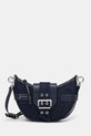 GANNI cotton handbag Bucky Bag Small Crossbody Denim detachable strap navy A6137