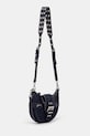 GANNI cotton handbag Bucky Bag Small Crossbody Denim A6137 navy SS25