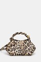 GANNI borsetta Ganni Bou Bag Small Print pelle fiore beige A6494