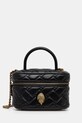 Kožna torba Kurt Geiger London KENSINGTON zrnata koža crna 4375100109
