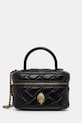 Kožna torba Kurt Geiger London KENSINGTON zrnata koža crna 4375100109