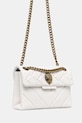 Usnjena torbica Kurt Geiger London KENSINGTON 4372810109 bela SS25