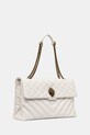 Kožená kabelka Kurt Geiger London KENSINGTON 1100510109 bílá SS25