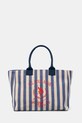 Памучна чанта U.S. Polo Assn. Pool текстилен виолетов BEU2P8693WCO